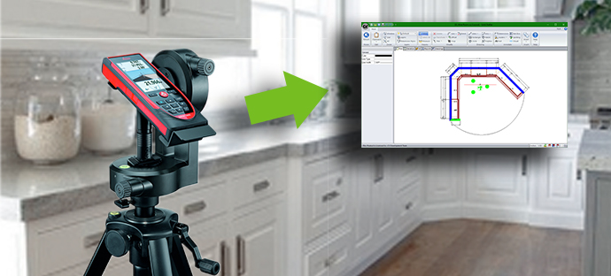 Propojení s laserovým měřicím systémem Leica