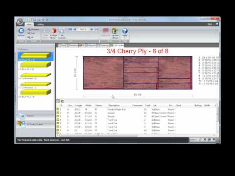Cabinet Vision Panel Optimizer