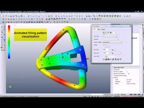 Plastic flow analysis - Integrated CAD - CAM - CAE from Vero Software